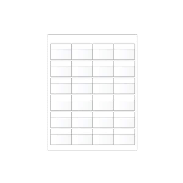 Ziptape Laser Printer Label Sheet Sticker Paper - 2" W x 0.5" H , 240PK ZT-LSL-84-602-10 - main